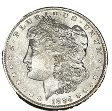Load image into Gallery viewer, 1884 O Morgan Silver Dollar BU