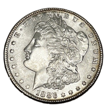 Load image into Gallery viewer, 1886 Morgan Silver Dollar BU