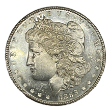 Load image into Gallery viewer, 1889 Morgan Silver Dollar BU