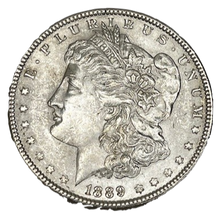 Load image into Gallery viewer, 1889 Morgan Silver Dollar BU