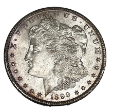 Load image into Gallery viewer, 1890 Morgan Silver Dollar BU