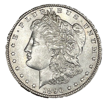 Load image into Gallery viewer, 1896 Morgan Silver Dollar BU