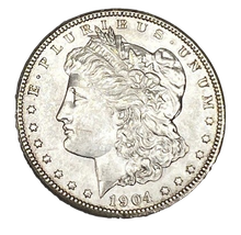 Load image into Gallery viewer, 1904 O Morgan Silver Dollar BU