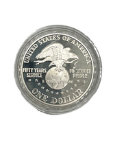 Load image into Gallery viewer, 1991 USO Silver Dollar Proof