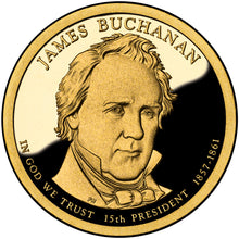 Load image into Gallery viewer, 1857-1861 $1 James Buchanan Presidential 25 Coin Rolls