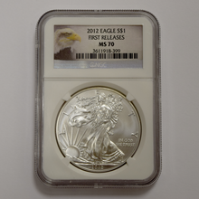 Load image into Gallery viewer, 2012 Silver Eagle 1st Release MS70 NGC