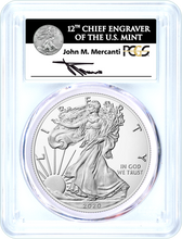 Load image into Gallery viewer, 2020-S $1 Silver Eagle Emergency Production Silver Eagle MS 70 FDOI Mercanti Signed