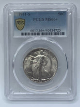 Load image into Gallery viewer, 1941-S 50C PCGS MS66+