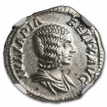 Load image into Gallery viewer, Roman Empire Silver Denarius Julia Domna (193-211 AD) Ch AU NGC