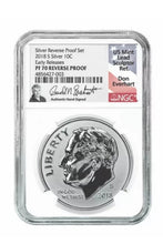 Load image into Gallery viewer, 2018 San Francisco Reverse Proof Set PF 70 Don Everhart Signature Label
