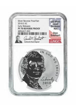 Load image into Gallery viewer, 2018 San Francisco Reverse Proof Set PF 70 Don Everhart Signature Label