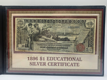 Load image into Gallery viewer, 1896 $1 Silver Certificate Educational Notes