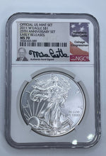 Load image into Gallery viewer, 2011 W Eagle S$1 25th Anniversary PF70 Signed Mike Castle
