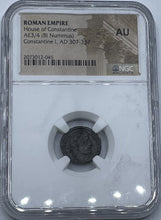 Load image into Gallery viewer, 307-337 Romain Empire House of Constantine AE3/4 (BI Nummus) Constantine I AD 307-337 NGC
