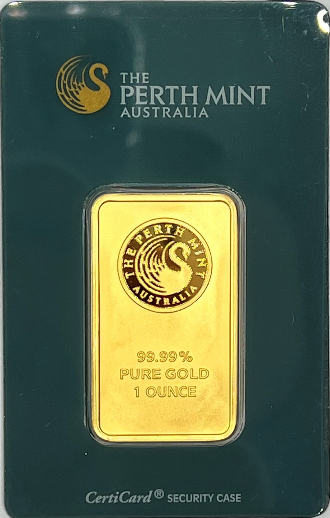 oz Gold Bar Perth Mint (In Assay) – Minted Rarities LLC