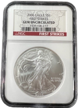 Load image into Gallery viewer, 2006 Eagle S$1 First Strike GEM Uncirculated NGC
