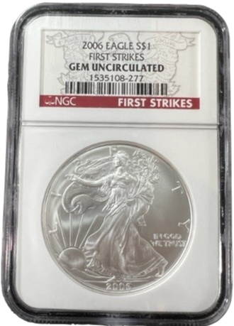 2006 Eagle S$1 First Strike GEM Uncirculated NGC