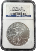 Load image into Gallery viewer, 2007 Eagle S$1 Early Releases GEM Uncirculated NGC
