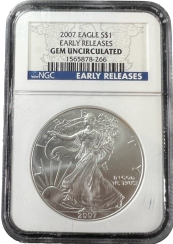 2007 Eagle S$1 Early Releases GEM Uncirculated NGC