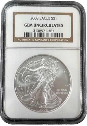 2008 EAGLE S$1 GEM Uncirculated NGC