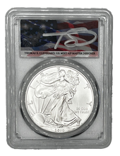 Load image into Gallery viewer, 2010 PCGS MS70 Silver Eagle $1 Thomas Cleveland Signed
