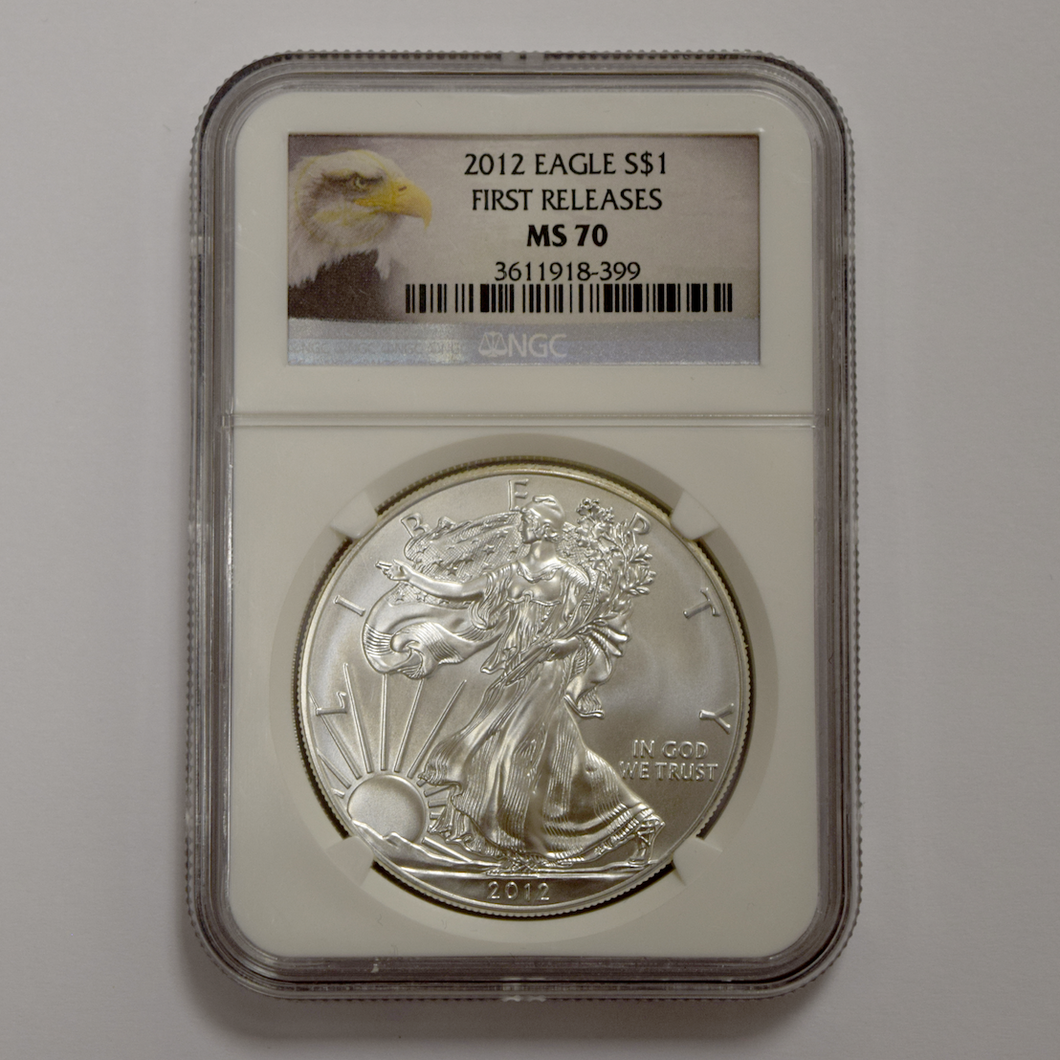 2012 Silver Eagle 1st Release MS70 NGC