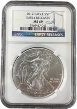 Load image into Gallery viewer, 2012 EAGLE S$1 EARLY Releases MS69 NGC
