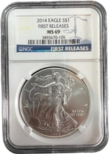 Load image into Gallery viewer, 2014 Eagle S$1 First Releases MS69 NGC
