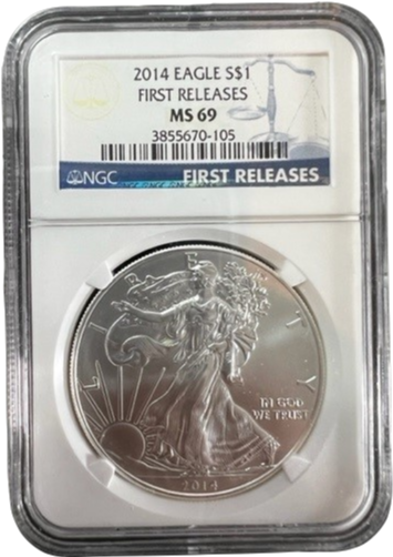 2014 Eagle S$1 First Releases MS69 NGC