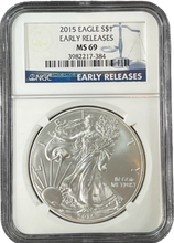 Load image into Gallery viewer, 2015 EAGLE S$1 MS69 NGC
