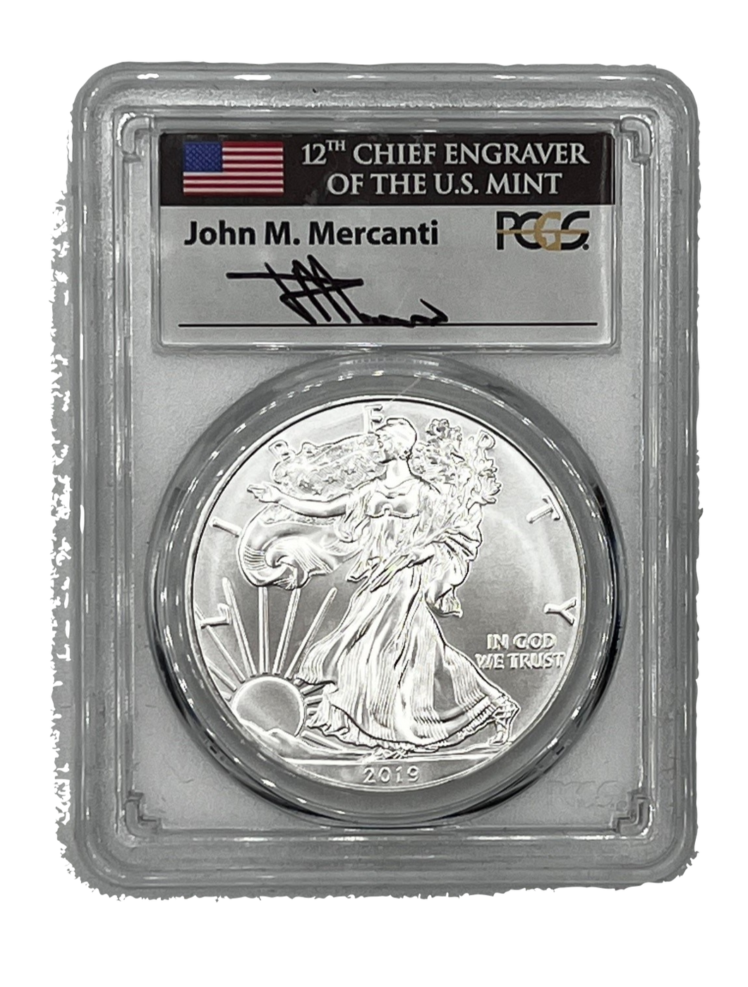 2019 PCGS MS70 Silver Eagle FDOI