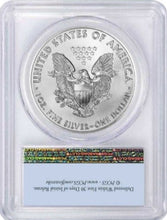 Load image into Gallery viewer, 2020 (S) $1 American Silver Eagle PCGS MS70 Emergency Issue FDOI Flag Label
