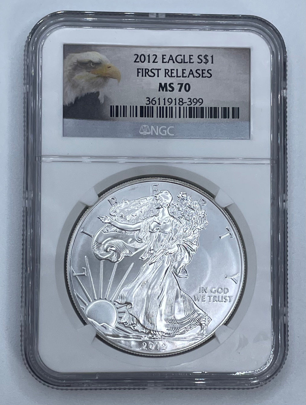 2012 Eagle S$1 First Release MS70