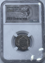 Load image into Gallery viewer, 244-249 Romain Empire Phillip I AD 244-249 AR Double-Denarius NGC
