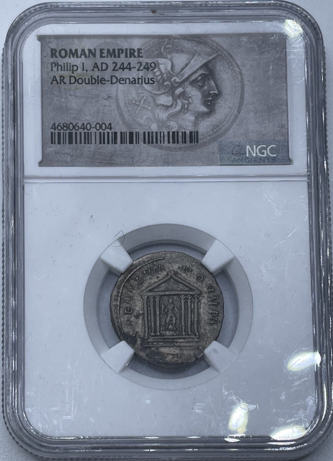 244-249 Romain Empire Phillip I AD 244-249 AR Double-Denarius NGC