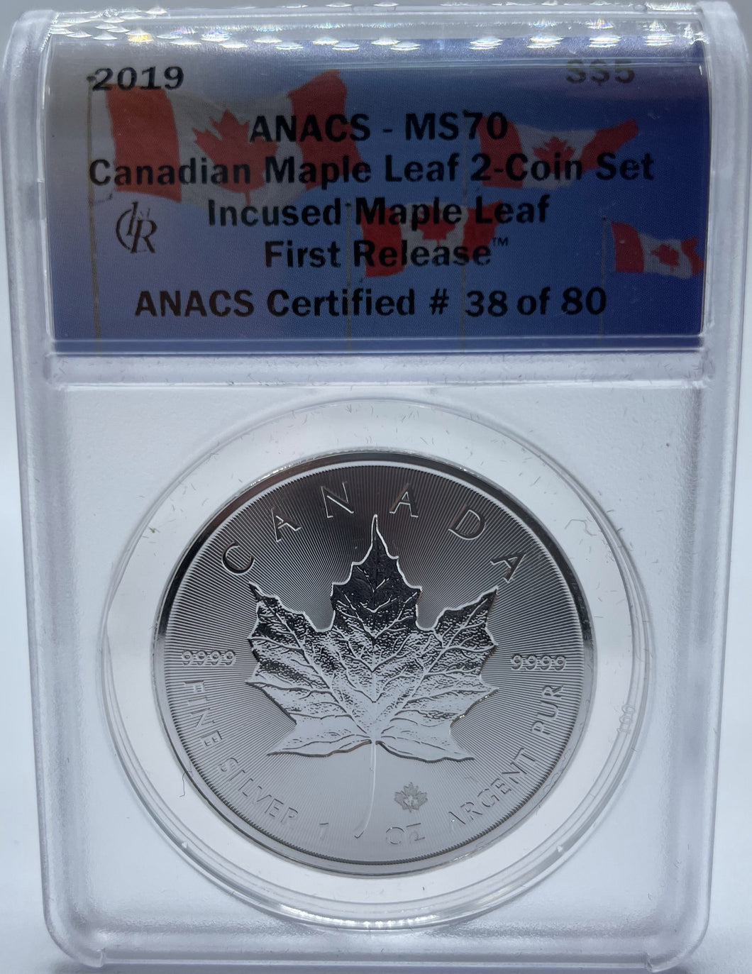 2019 Canadian maple leaf