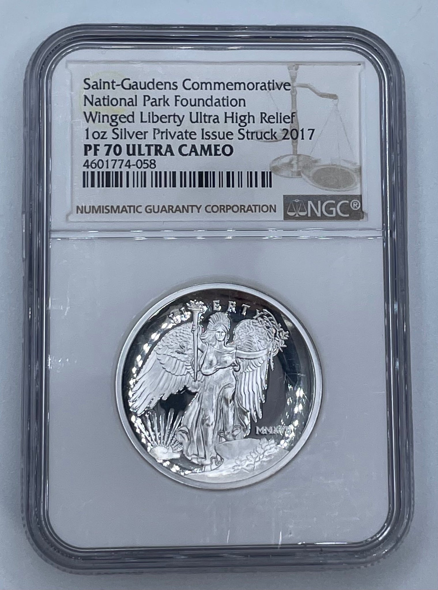 2017 PF70 Ultra Cameo Saint-Gaudens Commemorative National Park