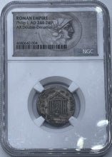 Load image into Gallery viewer, 244-249 Romain Empire Phillip I AD 244-249 AR Double-Denarius NGC
