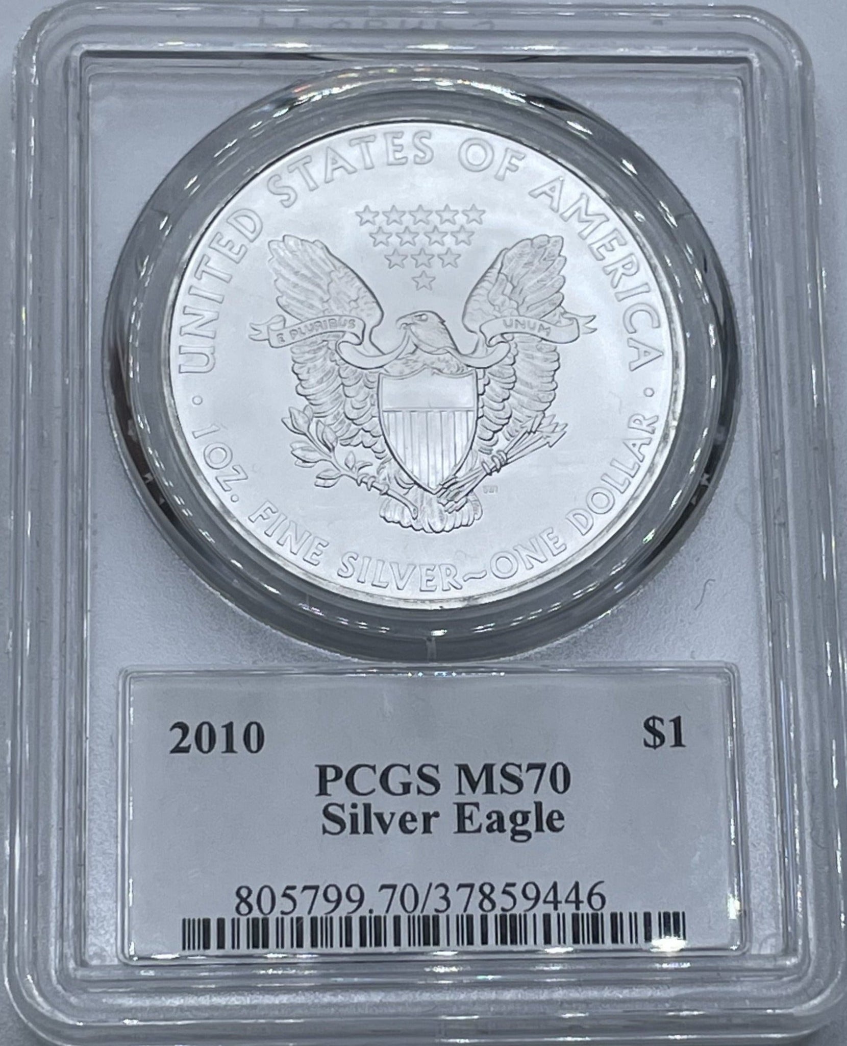 2010 $1 Silver Eagle MS70 PCGS Thomas Cleveland Signed – Minted