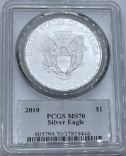 Load image into Gallery viewer, 2010 $1 Silver Eagle Walking Liberty MS70 PCGS Thomas Cleveland Signed
