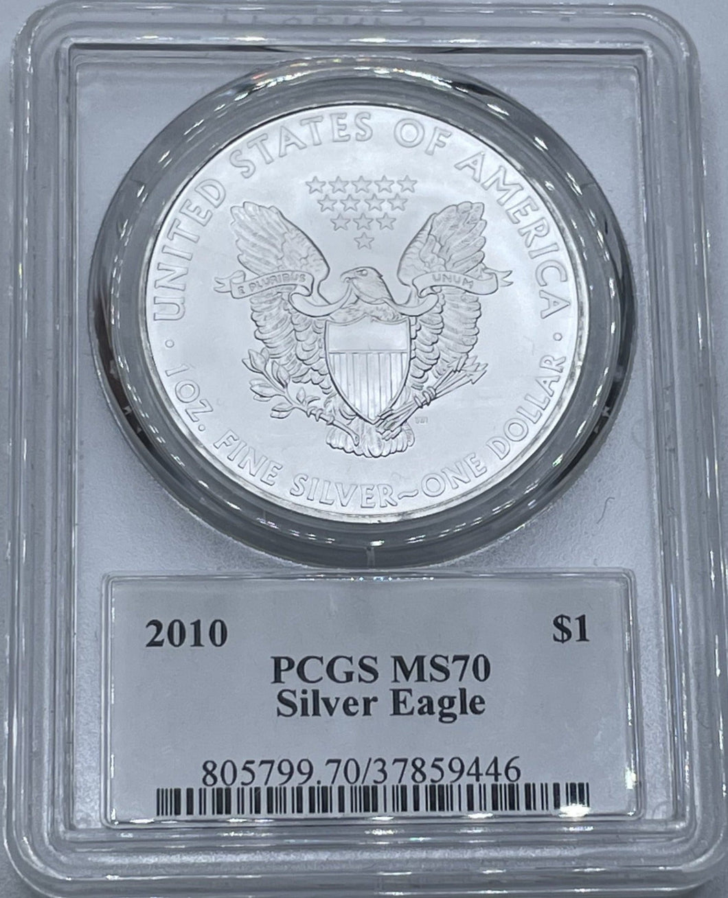 2010 $1 Silver Eagle Walking Liberty MS70 PCGS Thomas Cleveland Signed